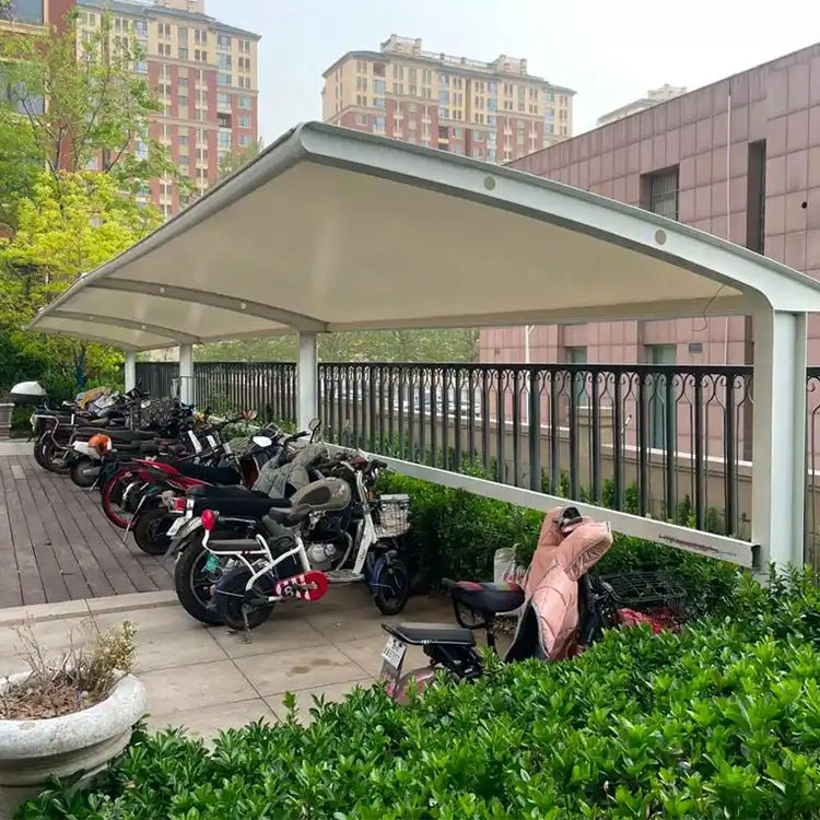 雅安膜结构电动车棚